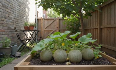 O melão compacto é uma boa escolha para quem cultiva em quintal pequeno