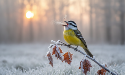 O pássaro que canta mais alto nas manhãs frias e chama atenção logo cedo
