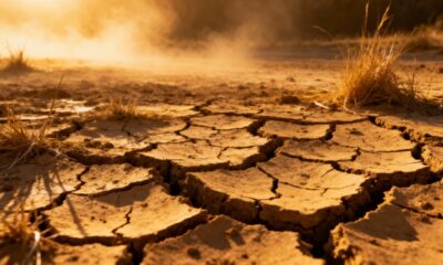 O que acontece com o solo depois de longos períodos de calor intenso