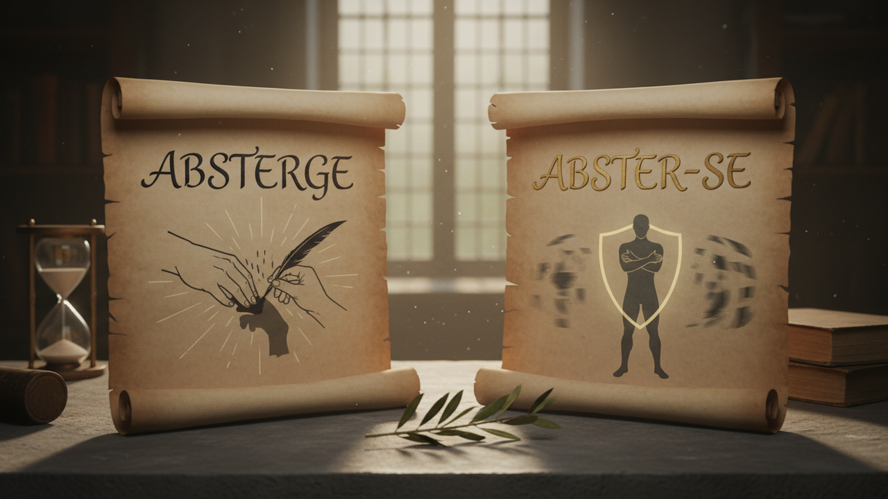 Absterge ou abster-se? Entenda a diferença entre os termos