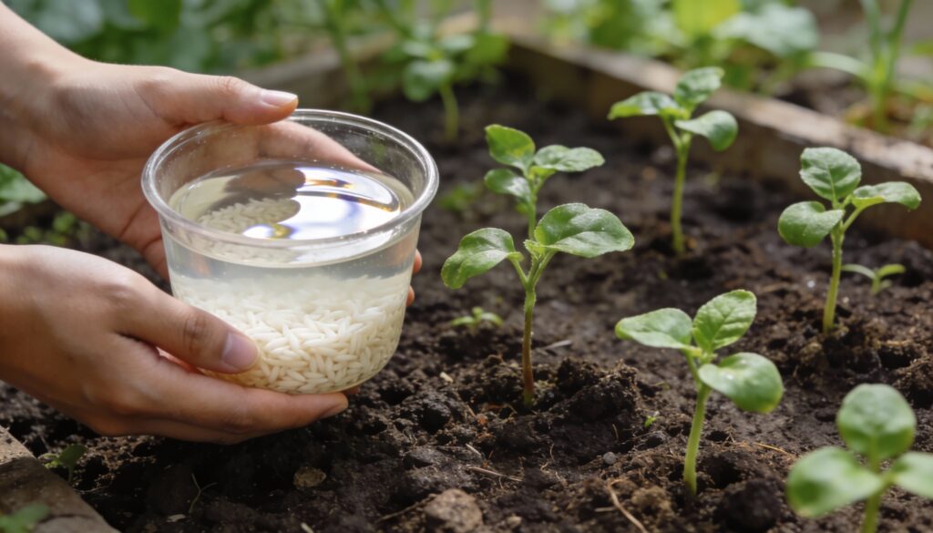 Colocar água de arroz na terra das plantas: para que serve e quais os benefícios