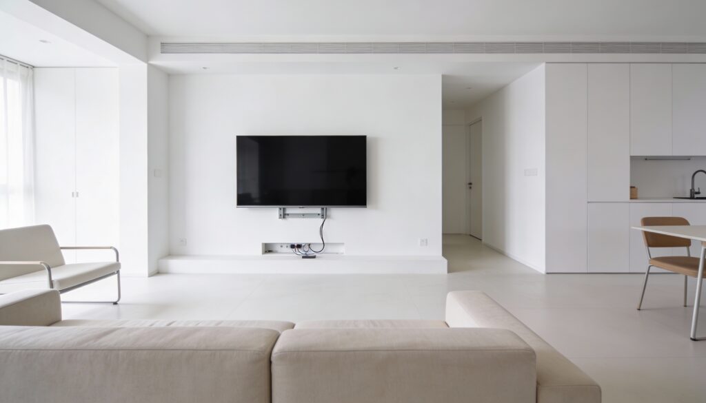 Adeus, painel de TV: a nova tendência mais barata, que aumenta o espaço da parede e deixa a sala mais bonita