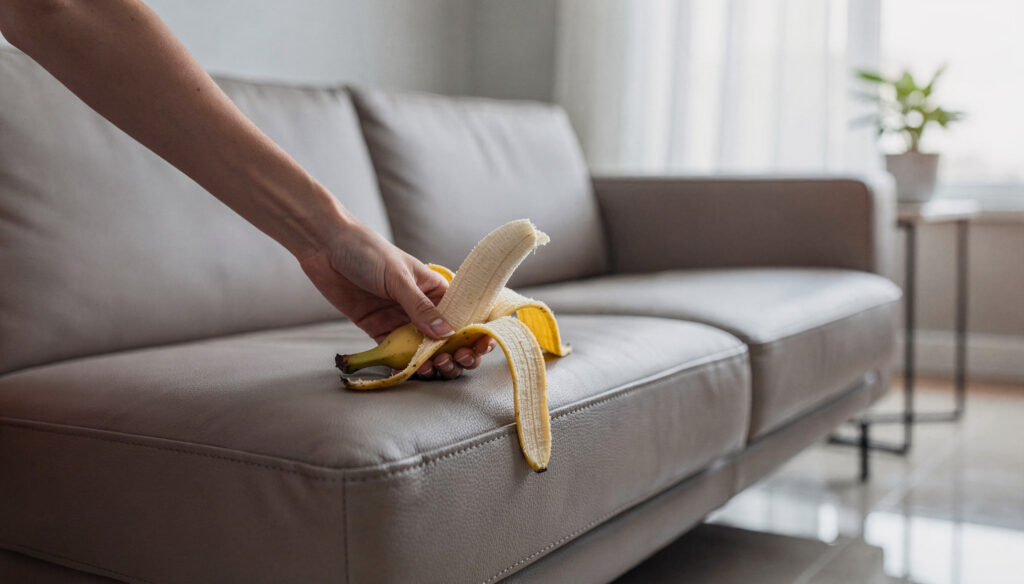 Passar casca de banana no sofá: para que serve e por que é recomendado