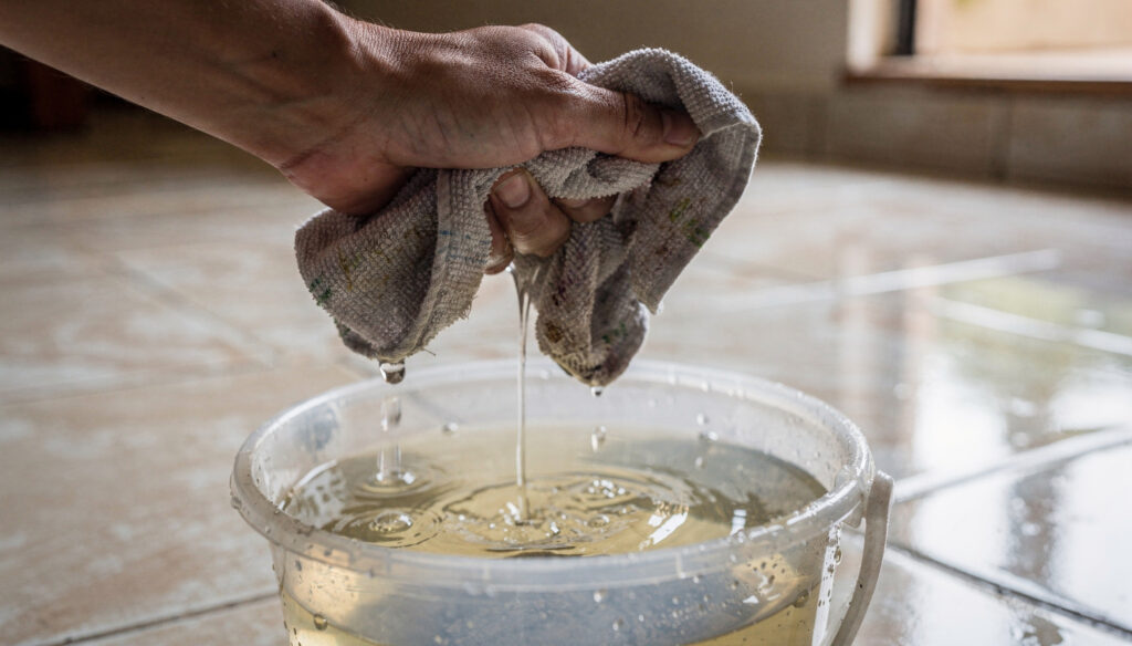 Passar pano com água morna no chão: para que serve e por que é recomendado