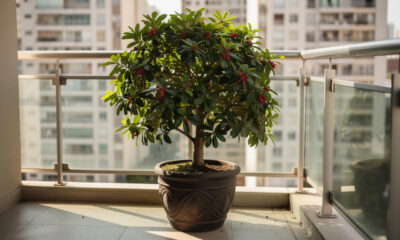 A pitangueira compacta é ideal para quintais pequenos e produz frutos com facilidade