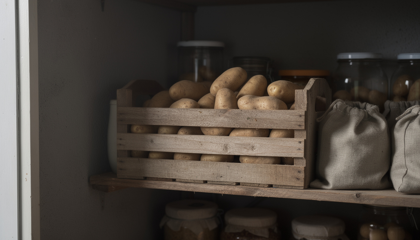 Esse cuidado no armazenamento evita que as batatas brotem rápido