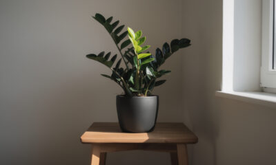 Essa zamioculca raven me mostrou que o silêncio também é uma forma de presença