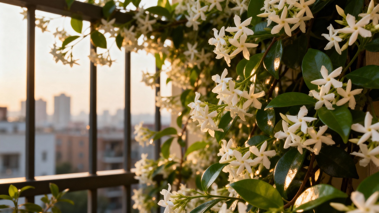 Plantei jasmim-estrela e o perfume acabou virando parte da rotina