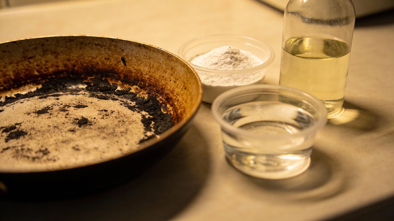 Não jogue fora sua panela queimada! O truque de mestre com 3 ingredientes que remove o carvão