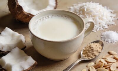 A mistura simples que transforma o leite comum em sabor de coco fresco