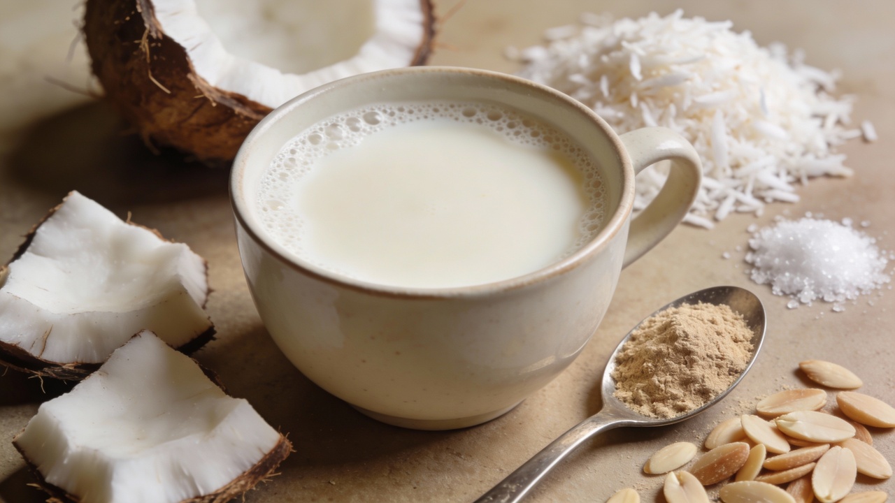 A mistura simples que transforma o leite comum em sabor de coco fresco