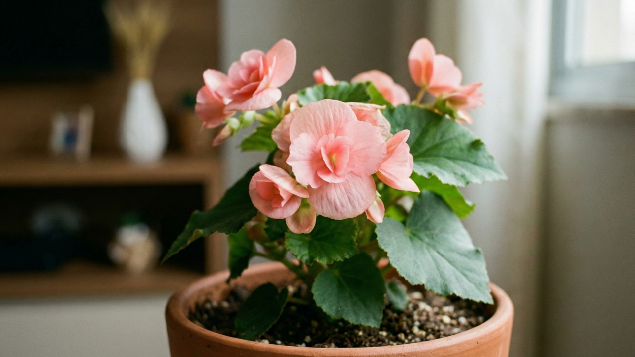 A begônia que floresce o ano todo, custa pouco por mês e é perfeita para quem quer beleza sem gasto alto