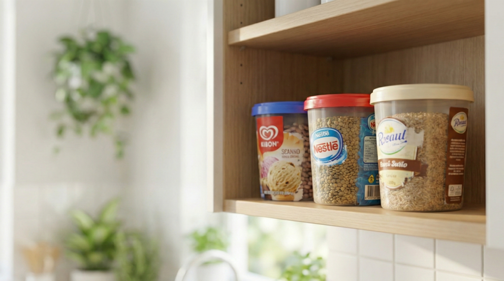 Todos já tivemos, um dia, algum pote de sorvete usado para guardar coisas