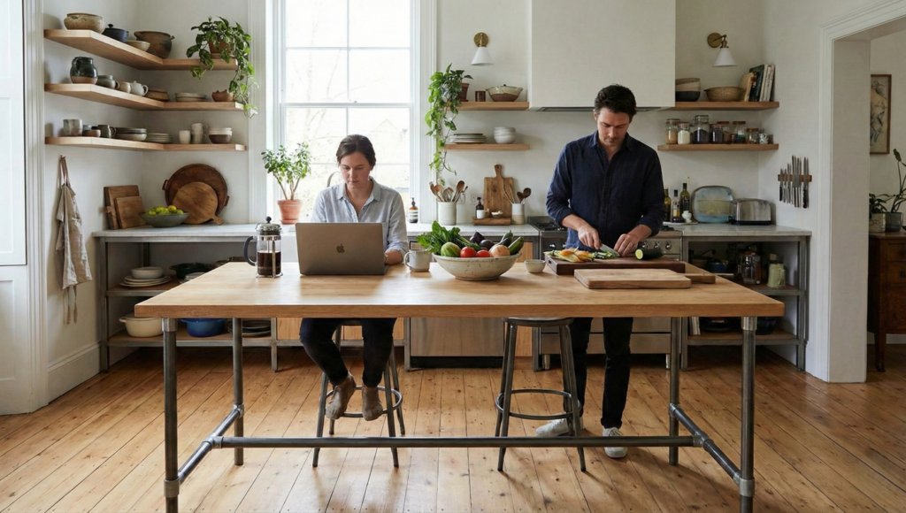 Adeus ilha da cozinha: esse centro mais simples e social está ganhando lugar nas casas em 2026