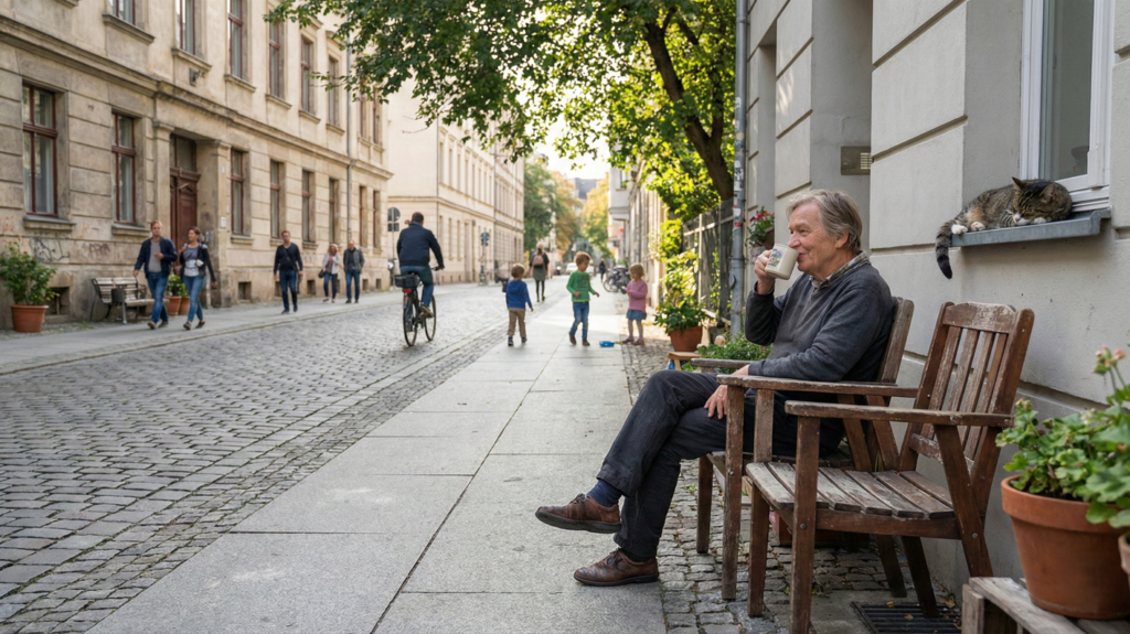 Por que gostamos de ficar na calçada observando o movimento da rua