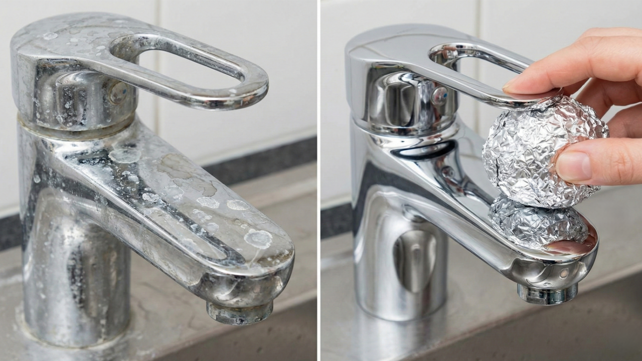 Usar papel alumínio nas torneiras: para que serve e por que é recomendado