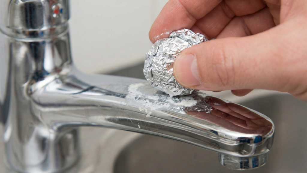 Usar papel alumínio nas torneiras: para que serve e por que é recomendado
