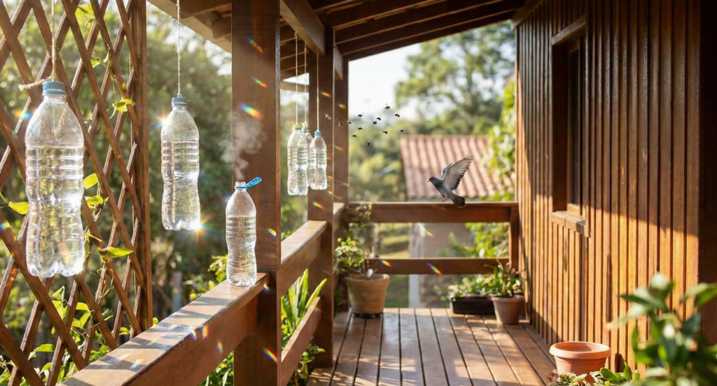Por que pendurar garrafas com água e vinagre na varanda é tão recomendado hoje