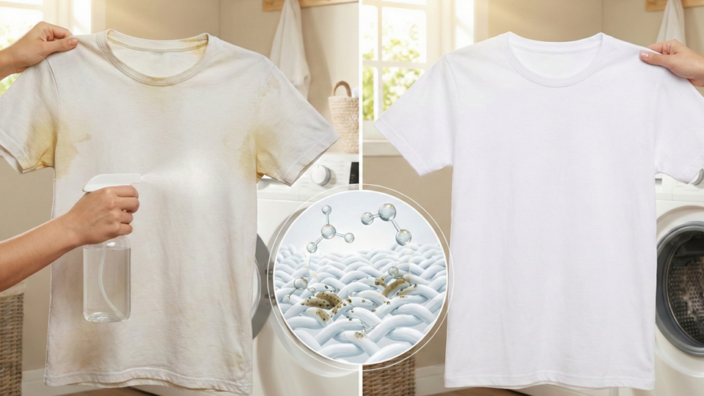 Esse pequeno produto que todos temos em casa pode salvar aquela camiseta branca