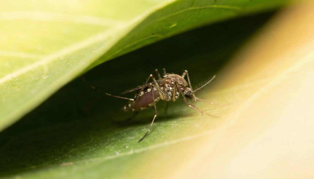 O pernilongo conta com hábitos noturnos e, durante o dia, se esconde