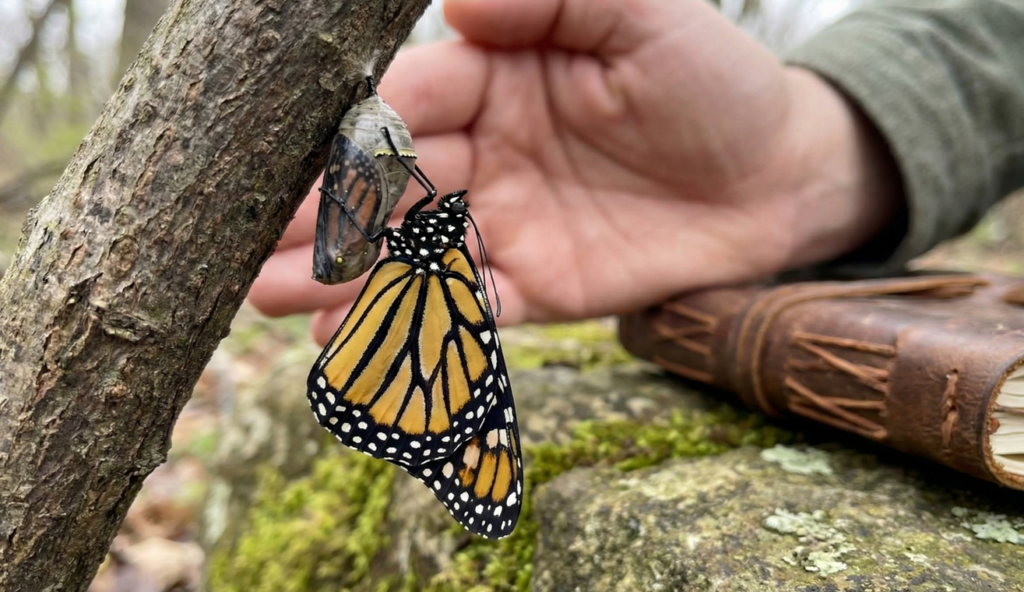 A borboleta representa a metamorfose
