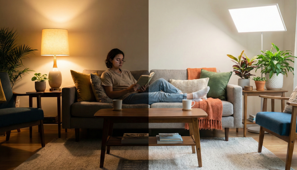 Adeus às lâmpadas de LED: a nova iluminação que gasta menos e lembra a luz do sol em casa