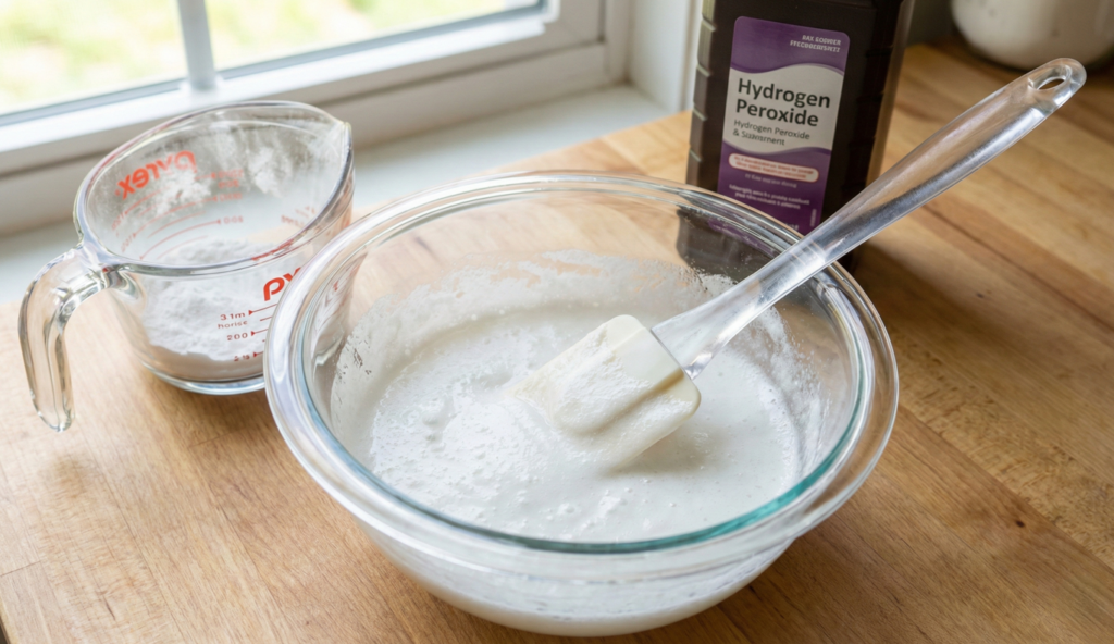 A mistura é simples de se fazer, utilizando apenas ingredientes básicos