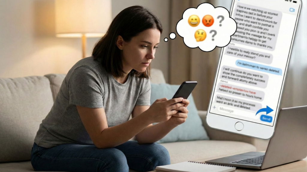 Enviar alguma mensagem pode causar certo desconforto