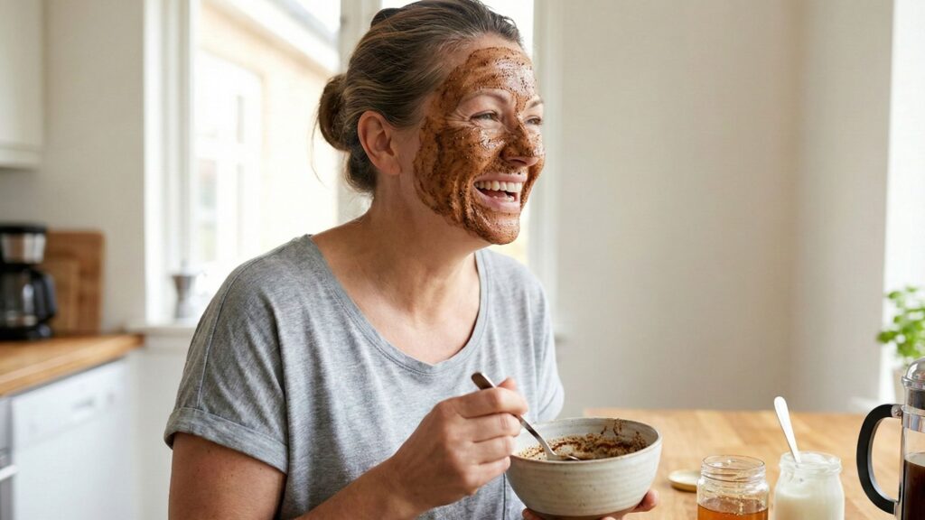 Saiba como usar a máscara de café para o rosto e reduzir o inchaço matinal