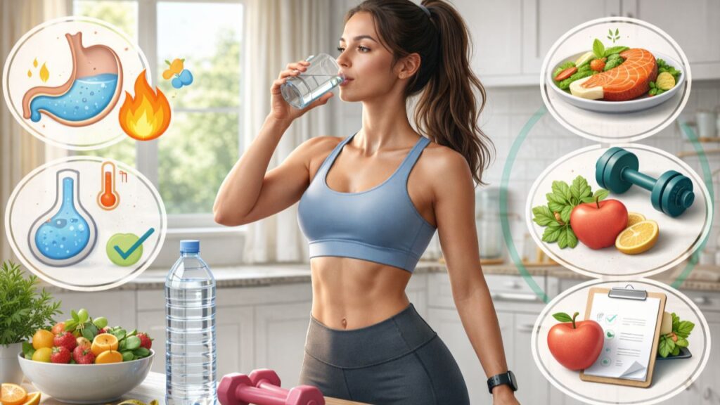 O que acontece com seu intestino ao tomar água em jejum logo ao acordar