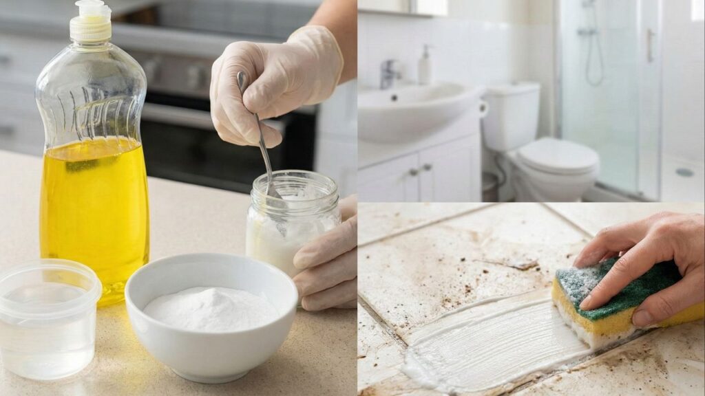 Detergente com bicarbonato é o segredo para deixar o banheiro impecável sem cheiro de produto químico