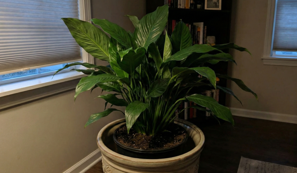 Adeus lírio-da-paz sem flor: esse é o ajuste de luz e rega que destrava a floração dentro de casa