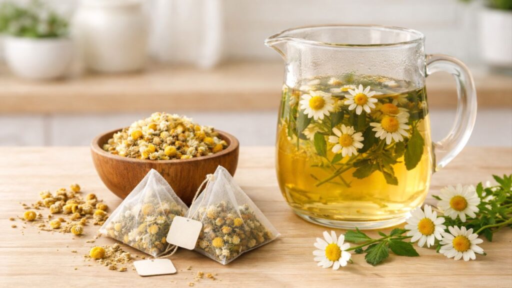 Chá de camomila gelado no rosto viraliza e promete frescor imediato na rotina matinal