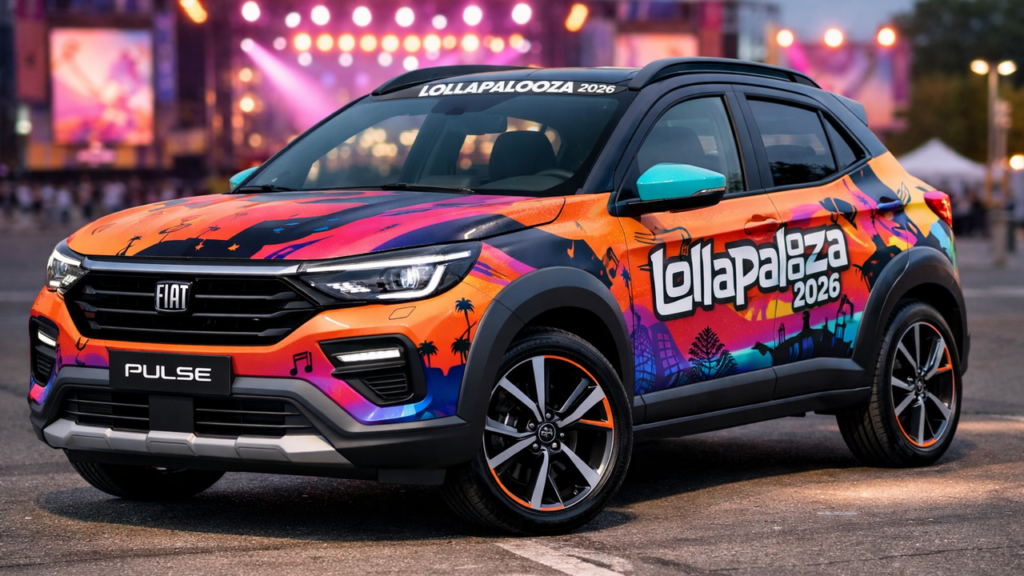 Fiat Pulse Lollapalooza 2026 aposta em estilo exclusivo por R$ 119,9 mil e limitado a 550 unidades