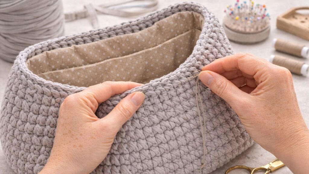 Aprenda a fazer uma bolsa de ombro em fio de malha luxuosa com passos simples