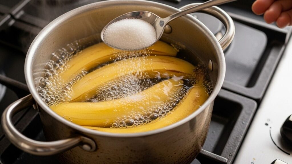 Ferver casca de banana com açúcar ajuda plantas que não florescem, saiba o motivo