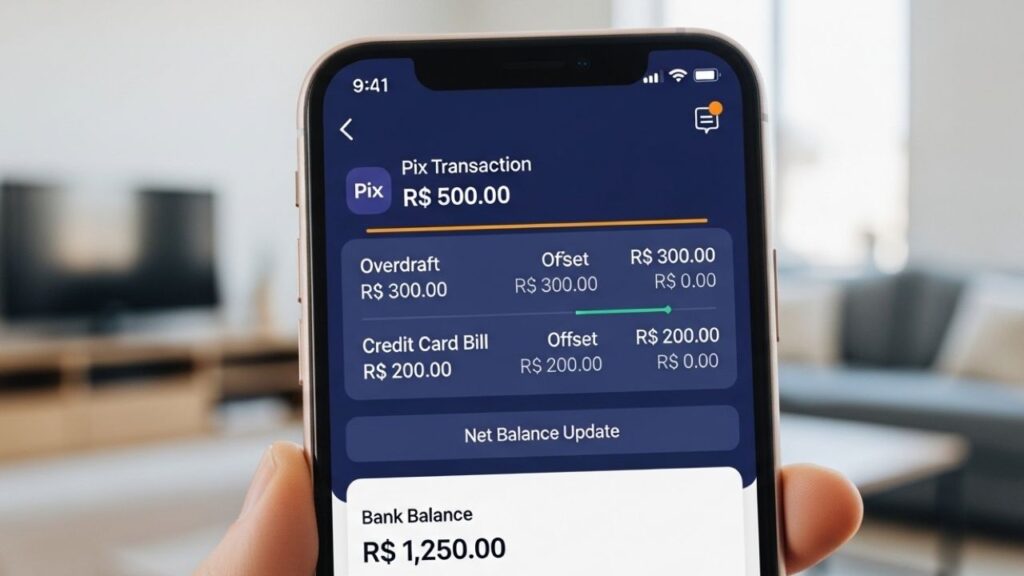 Pix de R$ 30 mil cai errado em conta com dívidas pendentes e banco desconta o valor