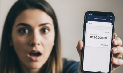 Pix de R$ 30 mil cai errado em conta com dívidas pendentes e banco desconta o valor