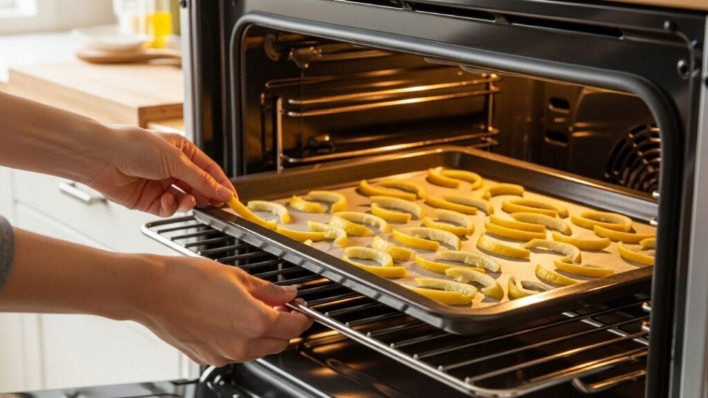 Como eliminar o cheiro de gordura no forno com casca de limão