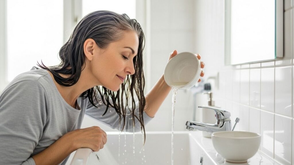 Enxaguar os cabelos grisalhos com água de arroz: por que esse truque é usado