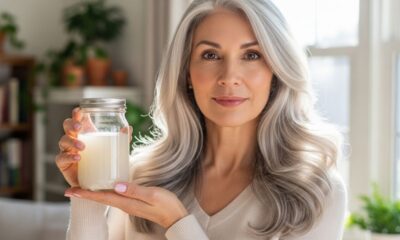 Enxaguar os cabelos grisalhos com água de arroz: por que esse truque é usado