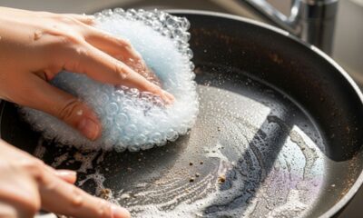 Quem joga fora plástico bolha deveria ser punido: muitos brasileiros não sabem que ele pode ser um aliado na hora de lavar a louça