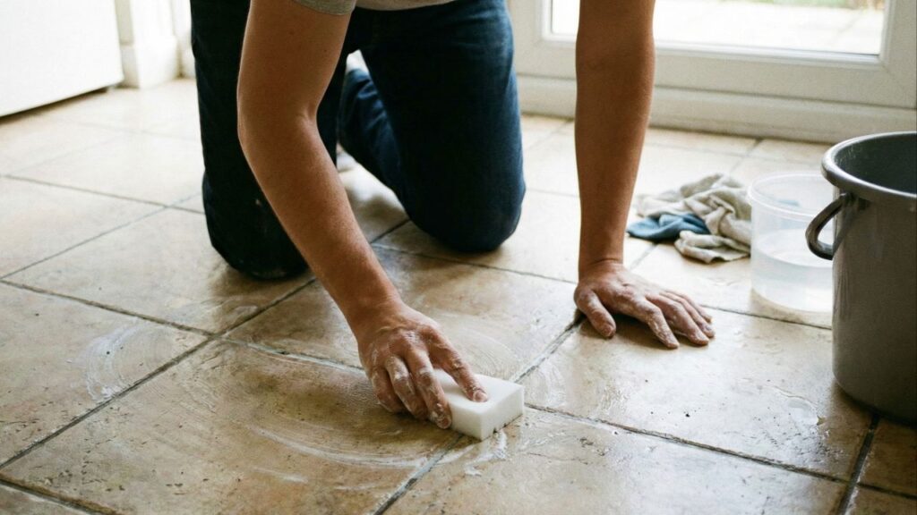 O melhor método para limpar rejunte encardido sem usar nenhum produto químico caro