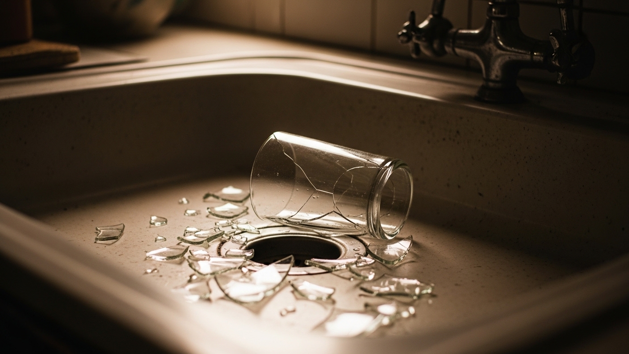 O que significa quando um copo quebra do nada