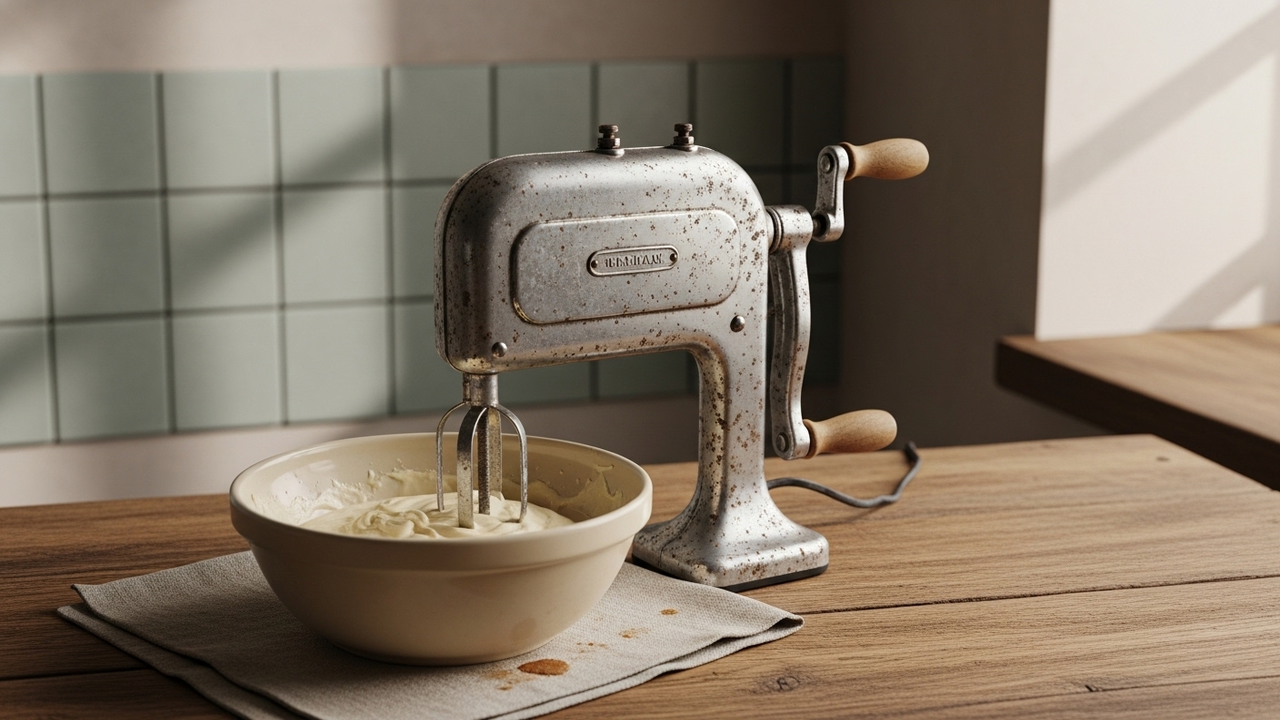 A batedeira manual que misturava massa e memórias