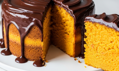 Bata cenoura, ovos, óleo e açúcar por 5 minutos e prepare um bolo fofinho que desmancha a cada mordida