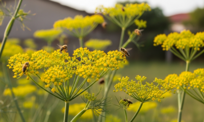 A erva-doce que perfuma o jardim e vira ponto de encontro das abelhas