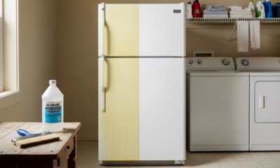 Tenha sua geladeira branca como nova outra vez usando apenas água oxigenada