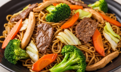 Refogue frango, carne e legumes na ordem certa e tenha um yakisoba perfeito feito em uma única panela