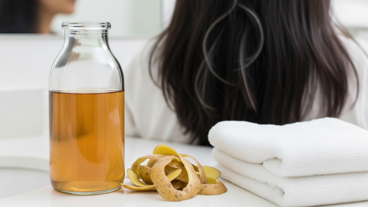 Melhor método caseiro com água de casca de batata para dar adeus aos fios grisalhos